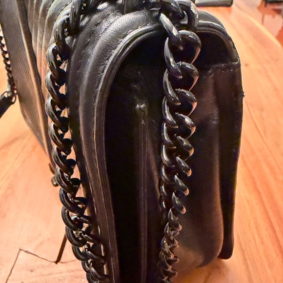 Rebecca Minkoff Chevron Quilted Jumbo Love Crossbody – Black “NWT - minor wear” - Picture 12 of 15